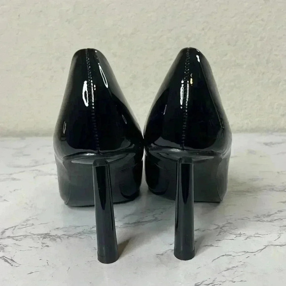 WILD PAIR Womens Black Taraa Pointed Toe Stiletto Slip On Pumps Shoes - Picture 4 of 10